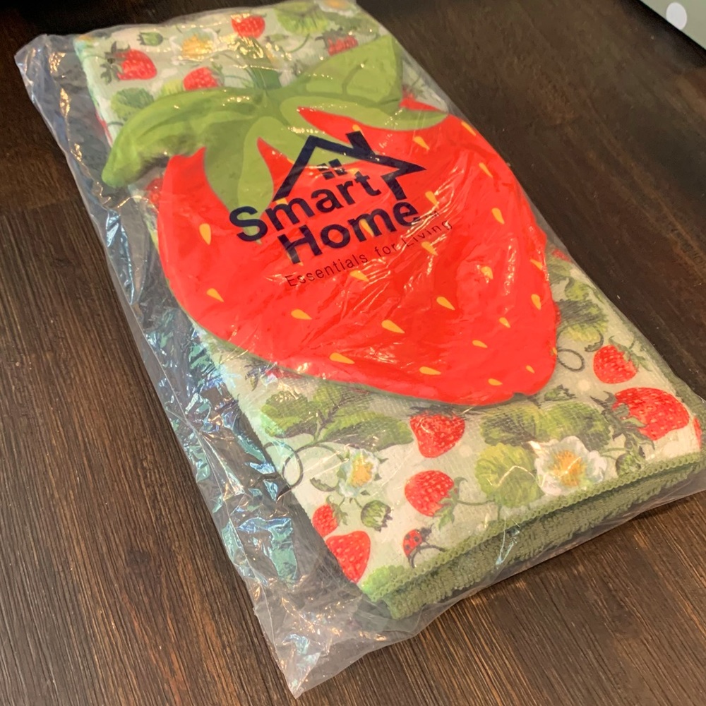 SmartHome Strawberry Kitchen 7pc Gift Set